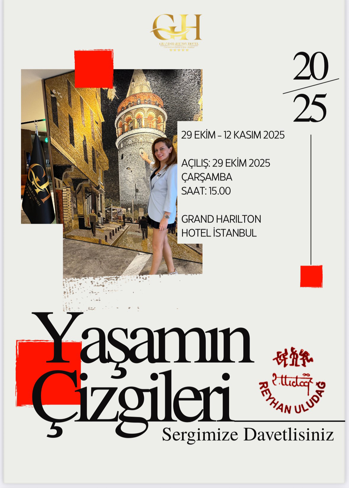 Doç. Dr. Reyhan Uludağ "Yaşamın Çizgileri" Sergisi