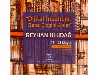 Doç. Dr. Reyhan Uludağ’dan 20. Kişisel Sergi: “Dijital İnsancık ve Bana Çizgini Anlat”