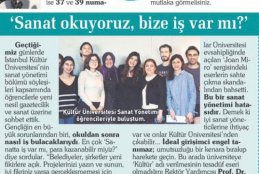 Sabah Gazetesi Kültür Ve Sanat Yazarı Funda Karayel Öğrencilerimizle Olan Buluşmasını Köşesinde Kaleme Aldı 